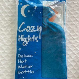 - Full Size Cosy hot water bottle warmer with flannel protective cover case NEW